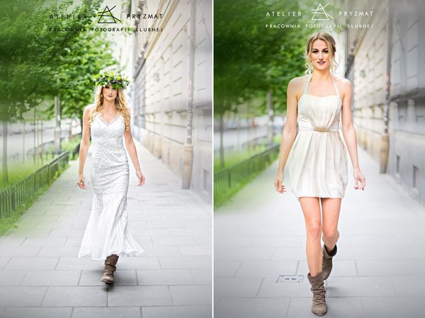 suknia ślubna w stylu boho, krótka i długa suknia na ślub i wesele